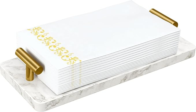 STWWO Napkin Holder for Bathroom, Guest Towel Holder Tray for Bathroom by STWWO