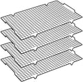HULISEN Cooling Rack 4-Pack, 16 x 10 Inch Nonstick Baking Rack with