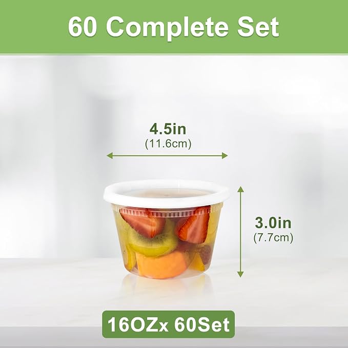 Dipoo 60 Sets Deli Containers - Image 2