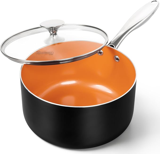 MICHELANGELO 4 Quart Saucepan by Michelangelo