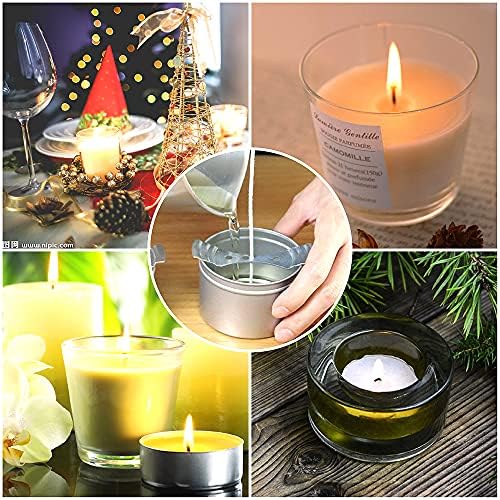 2PCS Candle Making Pouring Pot With Long Spoons, Wax Melting Measuring