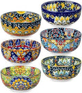 vancasso SIMI 28 oz Cereal Bowls Set of 6, Bohemian Ceramic Soup Bowls