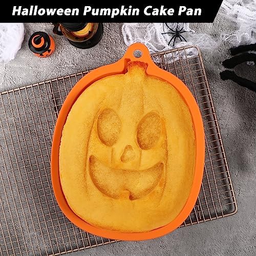 Kamehame Halloween Pumpkin Cake Pan, 8 Inches Pumpkin Cake Mold, Jack
