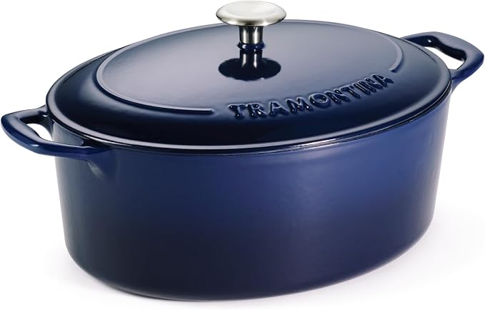 Tramontina Bestow Enameled Cast Iron Oval Dutch Oven Pot - Image 2