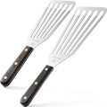 2 Pack Fish Spatula Stainless Steel, Flexible Fish Turner Spatula Perfect by EXAIEW