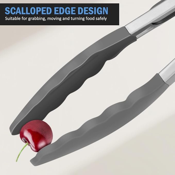 Kitchen Tongs, Stainless Steel Cooking Tongs - Image 8