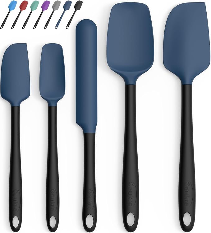 Coukre Silicone Spatula Set of 5, High Temperature Resistant, Food Grade by Coukre