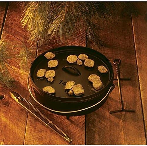 Lodge 10 Quart Pre-Seasoned Cast Iron Camp Dutch Oven - Image 6