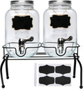 1-Gallon Glass Beverage Dispenser, Accguan Drink Dispenser by Accguan