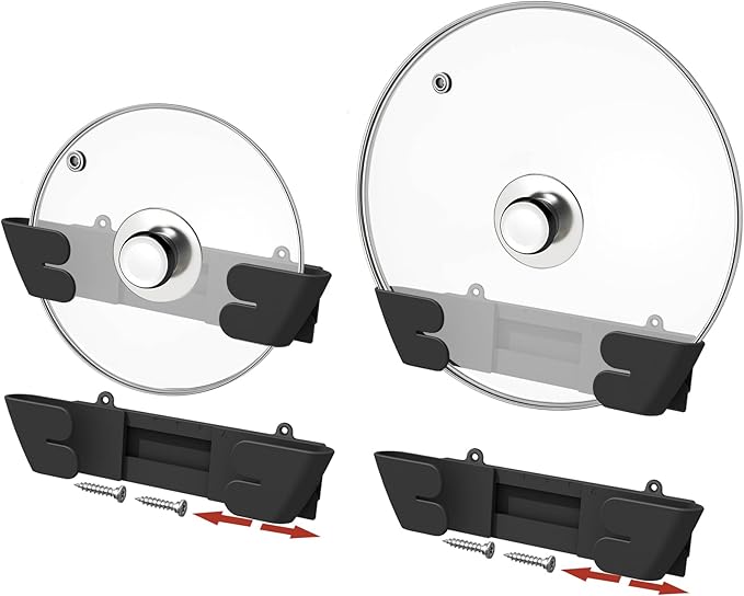 Adjustable Universal Pot Lid Holder Organizer by Unknown