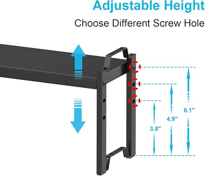 Narrow Expandable Cabinet Shelf Organizer 5.51" Width, Kitchen Counter Storage - Image 3