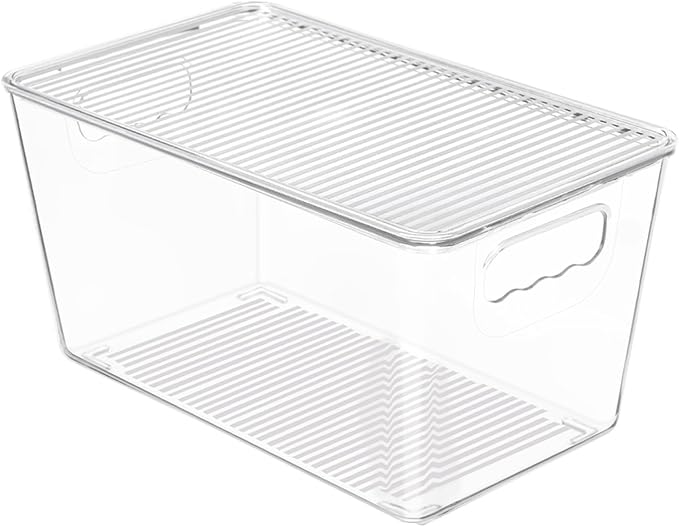 Vtopmart 1 Pack Clear Stackable Storage Bins by Vtopmart