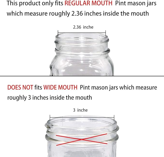 Amolliar Mason Jar Liquid Soap Dispenser Lid, Stainless Steel Pump - Image 6