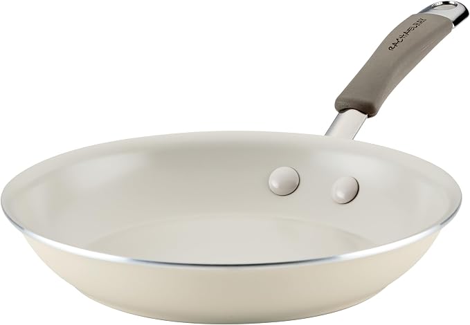Rachael Ray Cucina Ceramic Nonstick Frying Pan/Skillet, 8.5 Inch Non Stick Open by RachaelRayKitchenware