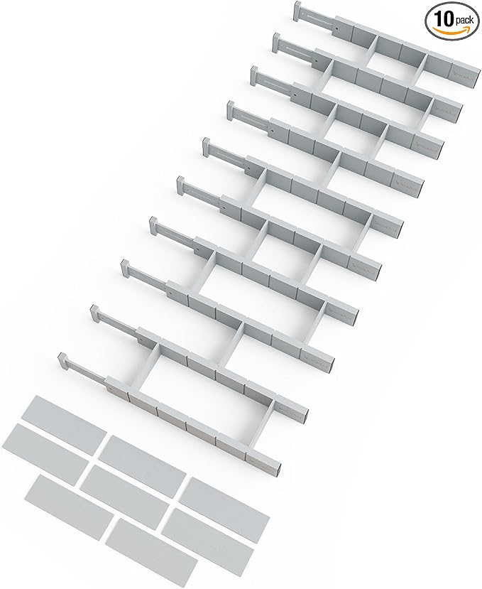 SpaceAid Bamboo Drawer Dividers by SpaceAid
