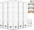 EZVALO 6-Pack Under Cabinet Lighting, 2000mAh Rechargeable Wireless Motion by EZVALO