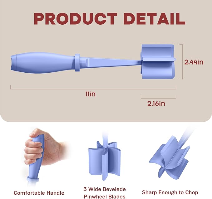 2Pcs Meat Chopper, Hamburger Grinder, Premium Heat Resistant Smasher - Image 2