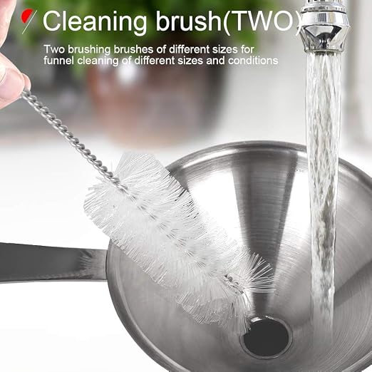 YGDZ Kitchen Funnel for Filling Bottles, Long Handle Funnel Set - Image 6
