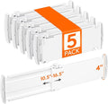 Lifewit 4" Tall 5 Pack Drawer Dividers, 27-42cm/10.5-16.5" Expandable Drawer by Lifewit