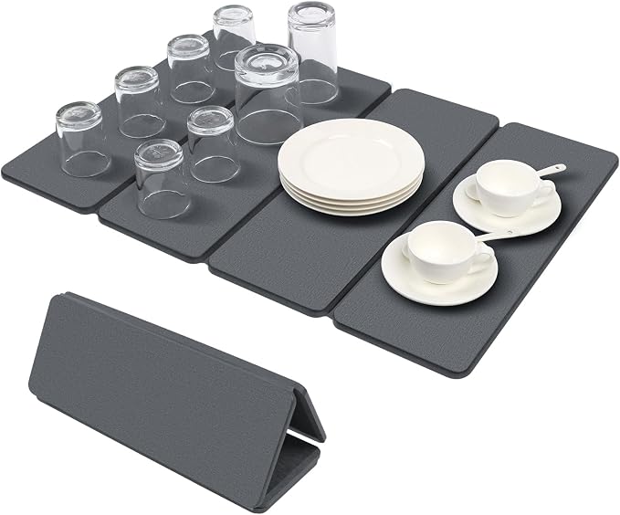 Large Stone Drying Mats for Kitchen Counter, Quick Dry Stone Dish Drying Mat by Unknown