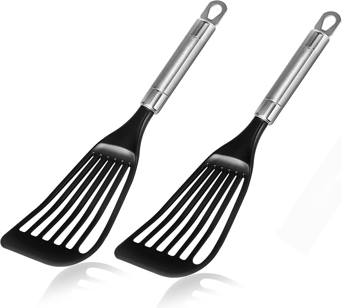 KSENDALO Fish Spatula for Nonstick Pans 2-Pack by KSENDALO
