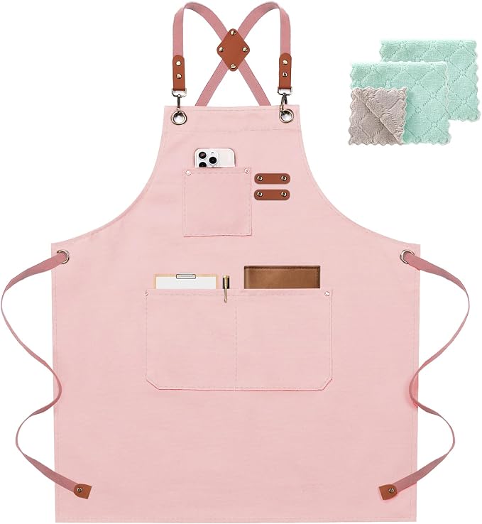 ZOMAO Chef Apron for Women Men by ZOMAO