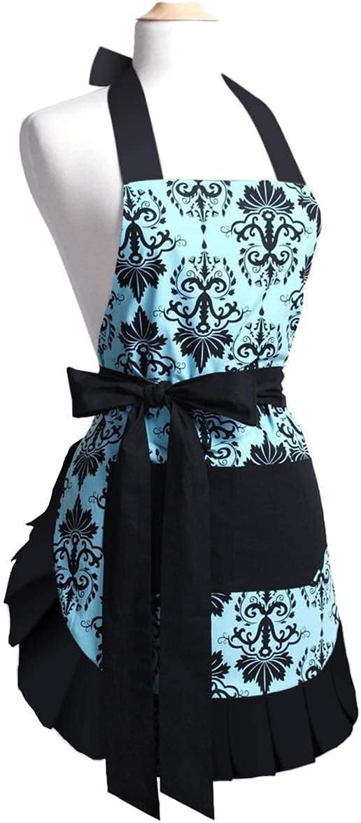 G2PLUS Cotton Vintage Damask Apron by G2PLUS