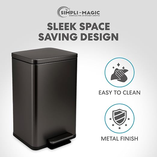 Simpli-Magic 13.2 Gallon Step Trash Can – Kitchen Garbage Can - Image 7