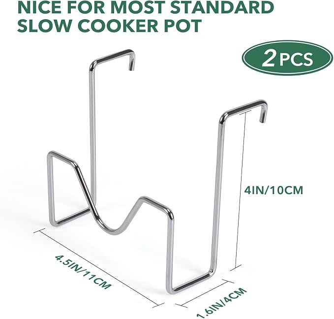 Crock Pot Lid Holder, Stainless Steel Crockpot Lid Holder Attachment, Crockpot - Image 2
