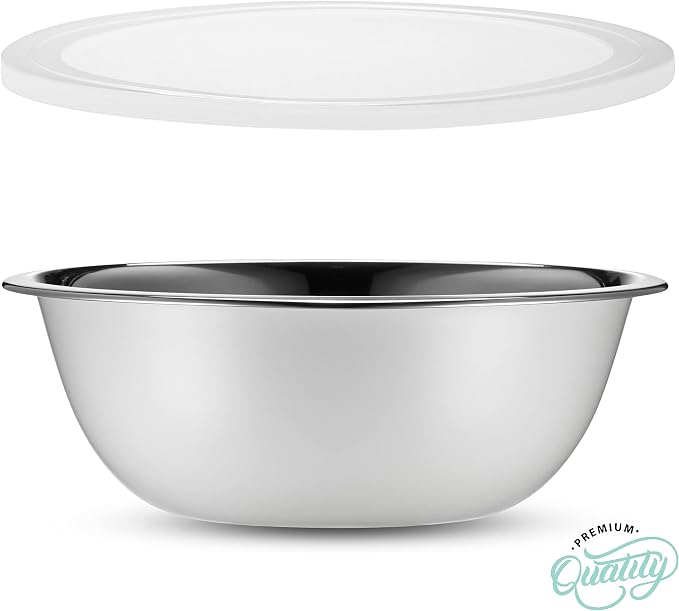 WHYSKO Stainless Steel Mixing Bowl Set, 10 Piece Stainless Steel Mixing Bowls - Image 7