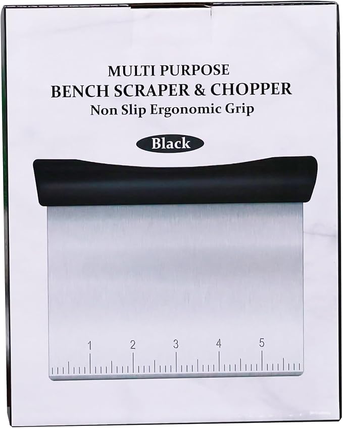 Rainspire Bench Scraper, Stainless Steel Dough Scraper, Pastry Scraper - Image 8