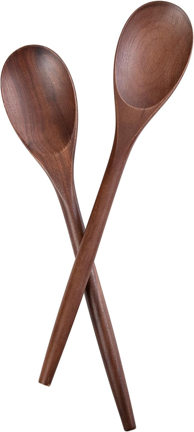 2PSC Wooden Cooking Spoons, 14 Inch Wooden Spoon by GinSent