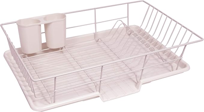 Sweet Home Collection 3 Piece Dish Drainer Rack Set by SweetHomeCollection