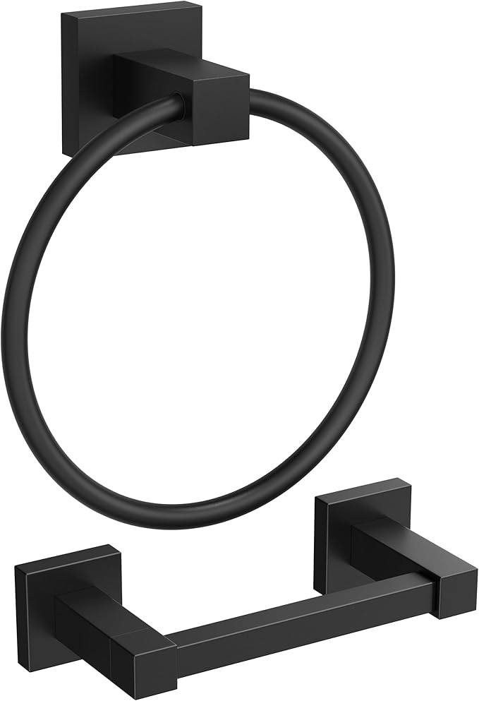 FORIOUS Toilet Paper Holder Wall Mount and Hand Towel Ring Set, SUS 304 by FORIOUS