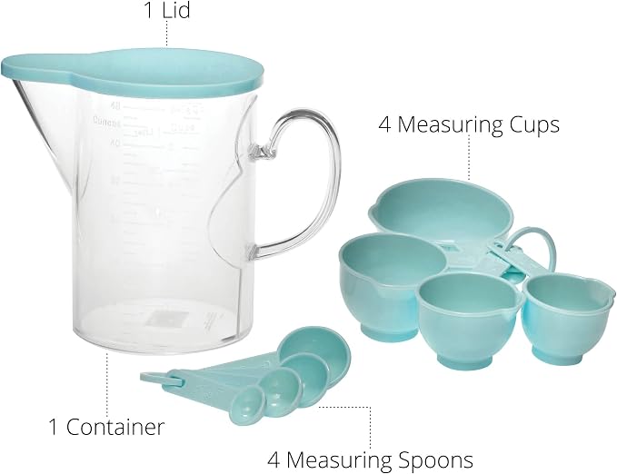 Measuring Cups and Measuring Spoons Set of 10 Pieces, Supreme Housewares - Image 4