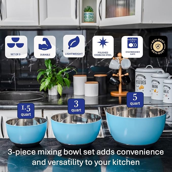 WHYSKO® Stainless Steel Mixing Bowls - Image 2