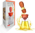 Oil Dispenser Bottle with Silicone Brush, 200ML 2 in 1 Silicone Dropper by BENTFINE