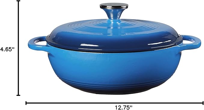 Lodge 3 Quart Enameled Cast Iron Dutch Oven - Image 4