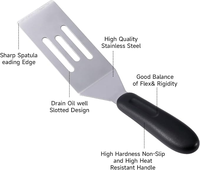 2 Pack Mini Spatula Stainless Steel Small Spatula - Image 2