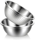 304 Stainless Steel Colander and Strainer, 5QT Large Capacity by Unknown