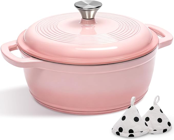 Cast Iron Dutch Oven Pot With Lid by AIVIKI