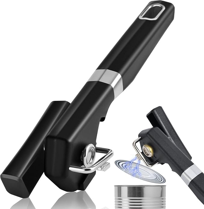 2 in 1 Safety Can Opener Manual Smooth Edge & Bottle Opener, by RICKUNCL