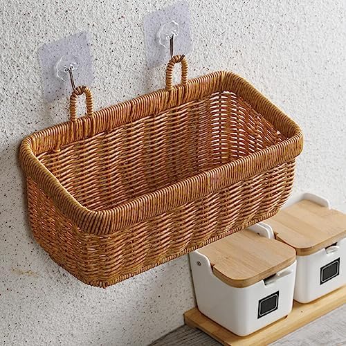 BESTonZON Hanging Woven Storage Basket Vegetable Fruit Keeper Veggies