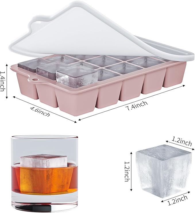 Silicone Ice Cube Tray 3 Pack - Image 4
