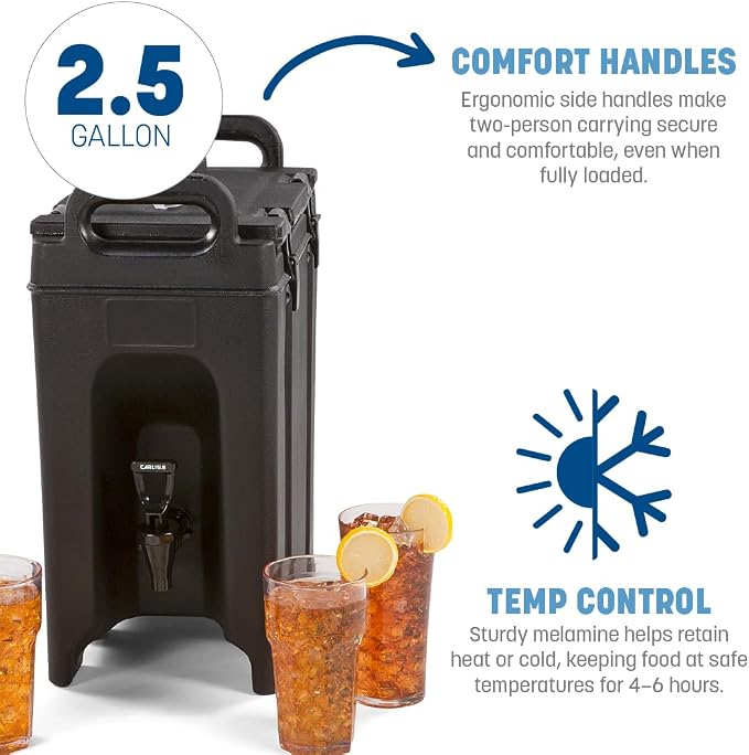 Carlisle FoodService Products Cateraide Insulated Beverage Dispenser - Image 4