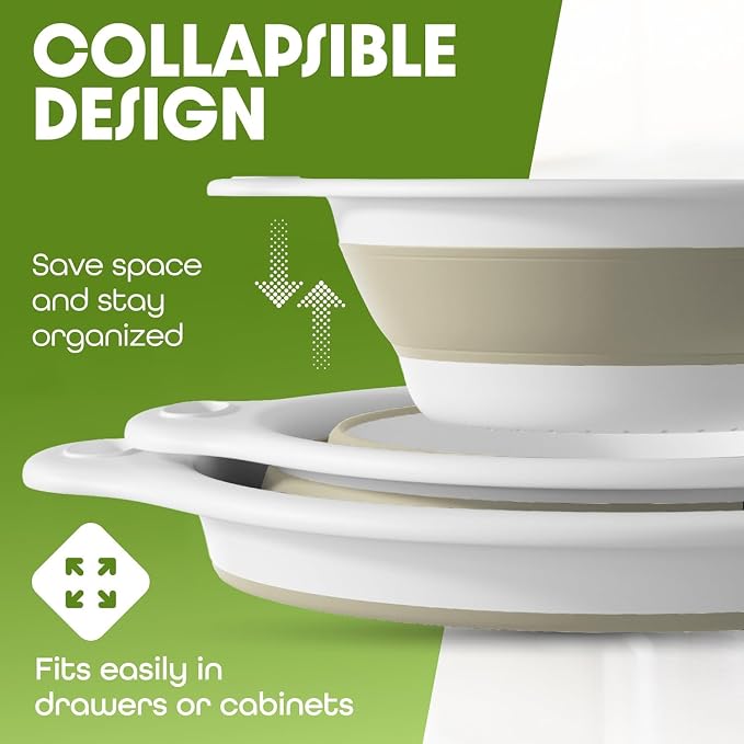 Gevoli 2-in-1 Large Collapsible Colander - Image 4
