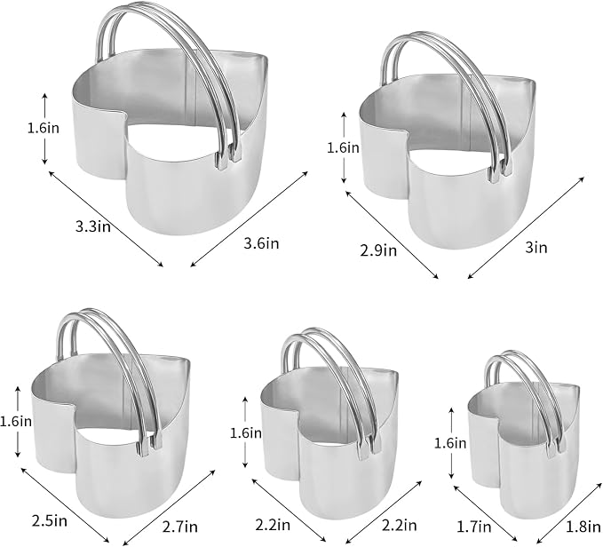 ALLTOP Biscuit Cutters with Handle, Stainless Steel Cookie Cutter, Professional - Image 3