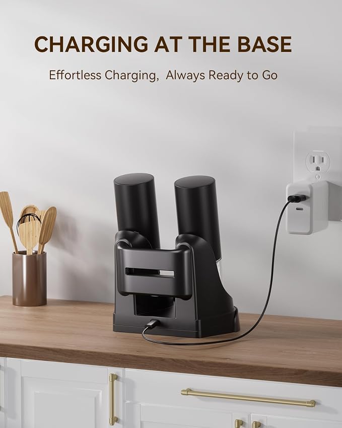 Electric Salt and Pepper Grinder Set - Image 2