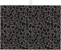 Black Grey Leopard Print Dish Drying Mat Cheetah Wild Animal Dark Skin Drying by Unknown