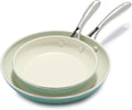 GreenLife Artisan Healthy Ceramic Nonstick, Stainless Steel Handle, Dishwasher by GreenLife